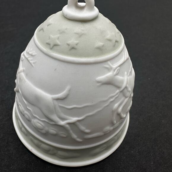 LLadro Christmas Holiday ornament 1988 Bell signature year santa Spain Porcelain - Picture 3 of 6